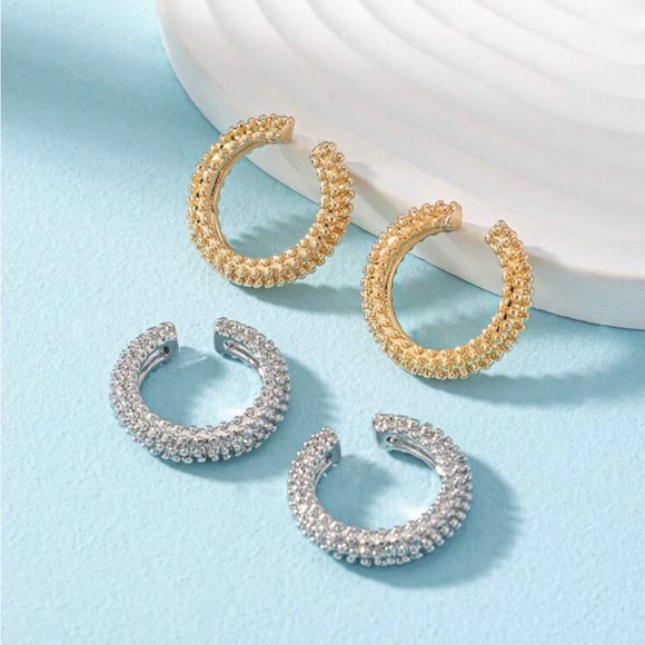 Gold & Silver 4pc Ear Cuffs - Picture 2 of 2